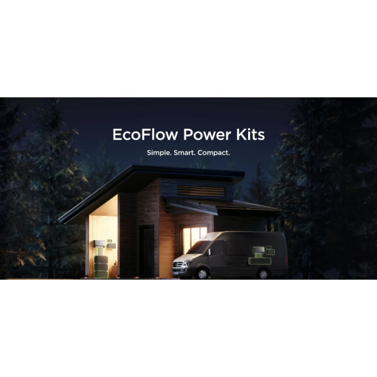 קיט מערכת אגירה ECOFLOW POWER KIT 3600/6000W 15Kwh
